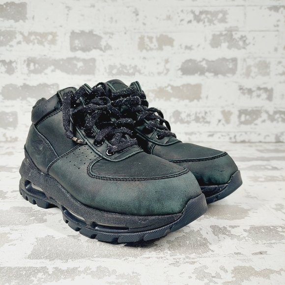 Nike Air Max Goadome 2013 Black Leather Lace Up Waterproof Boots B1 - Picture 4 of 11